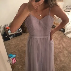 lavender prom dress